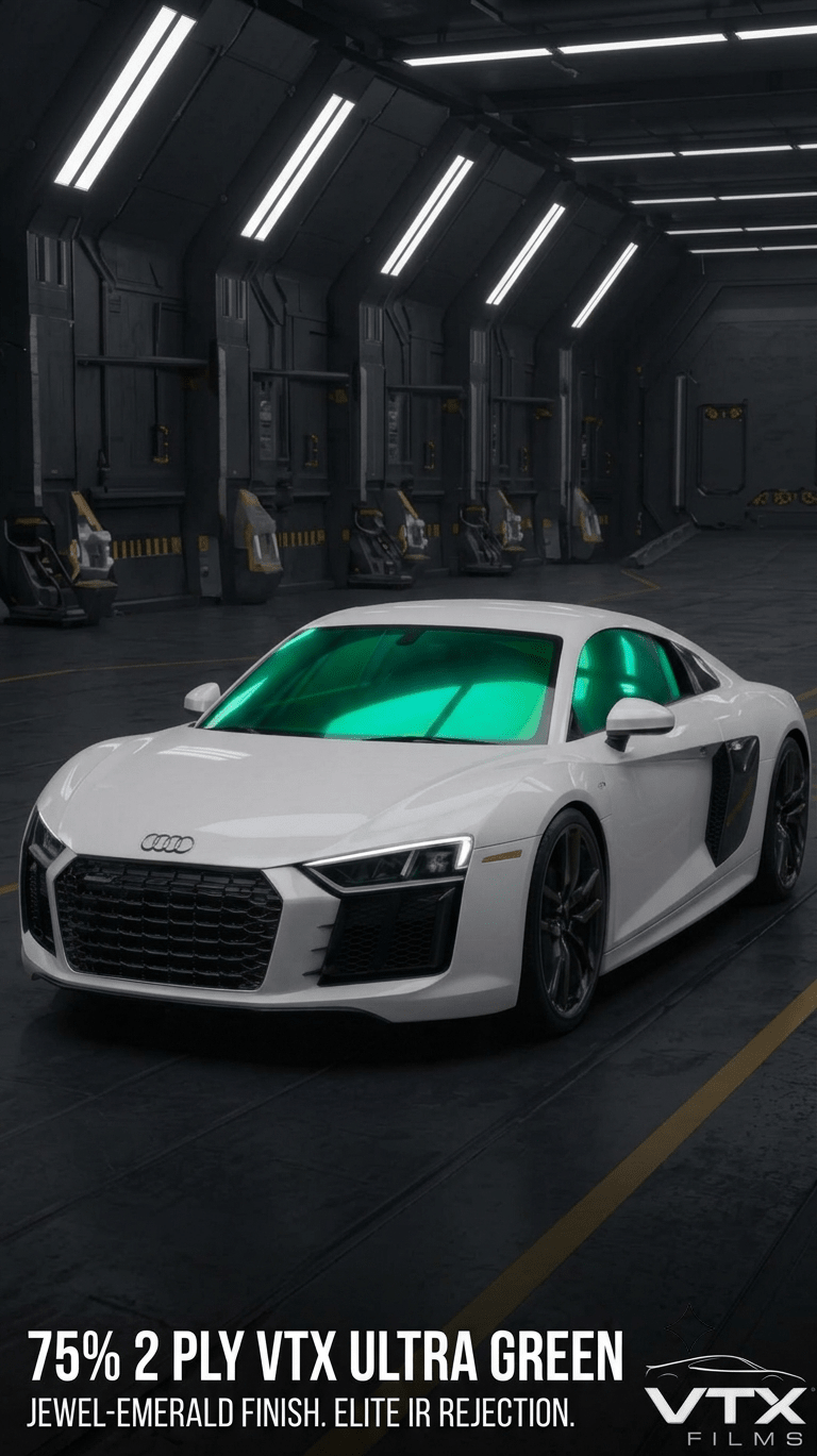 VTX Ultra Chameleon | Aurora Green 75% VLT (1.5m x 1m) - VTX FILMS